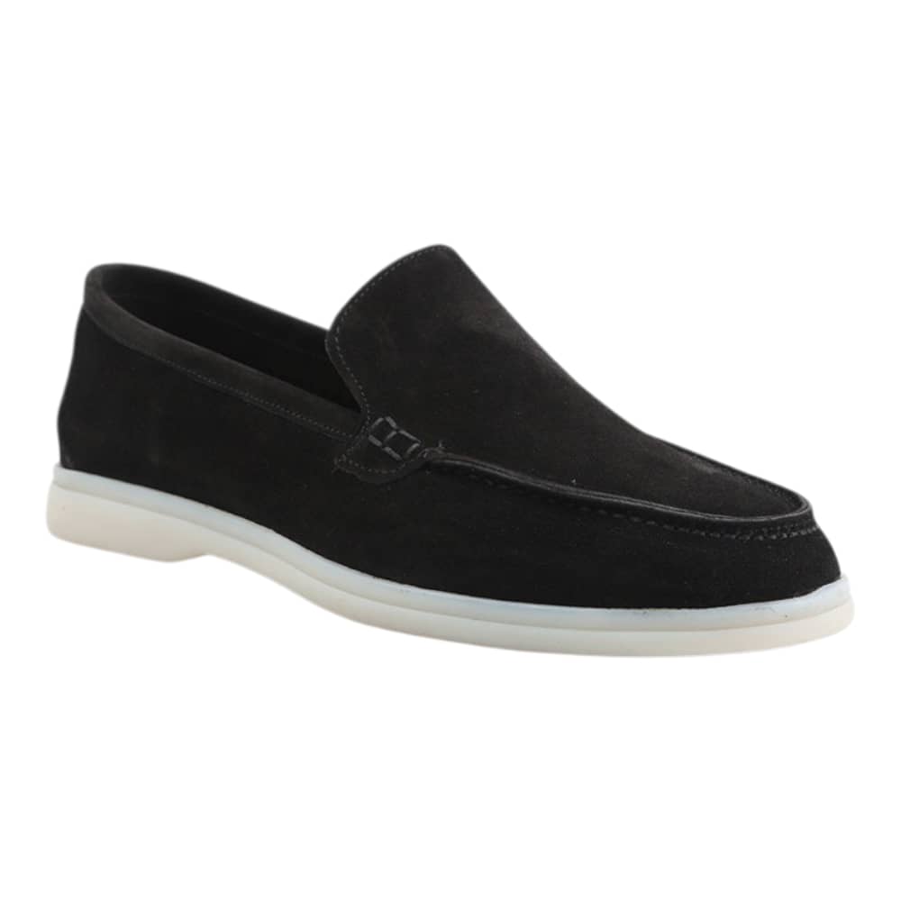 Loro Piana black suede